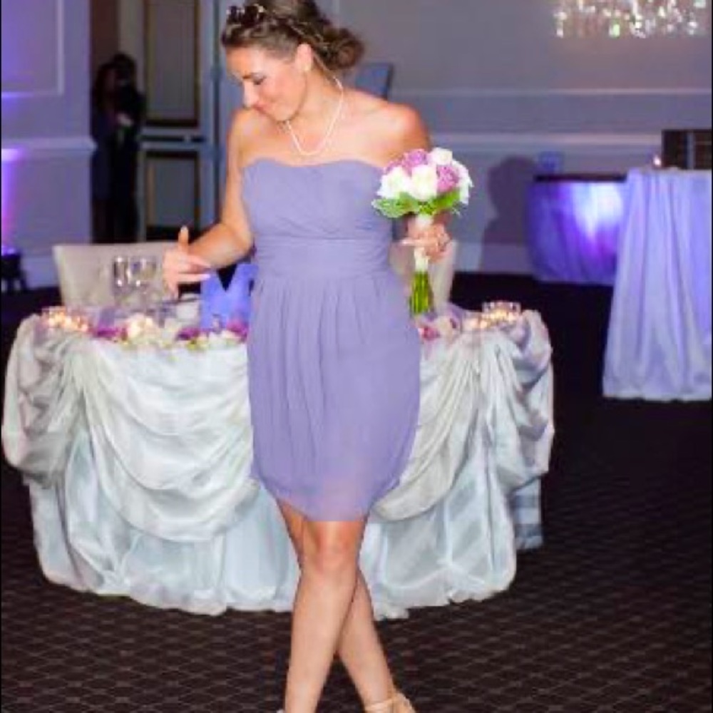 Victorian Lilac Bill Levkoff Bridesmaid Dress (S 8)